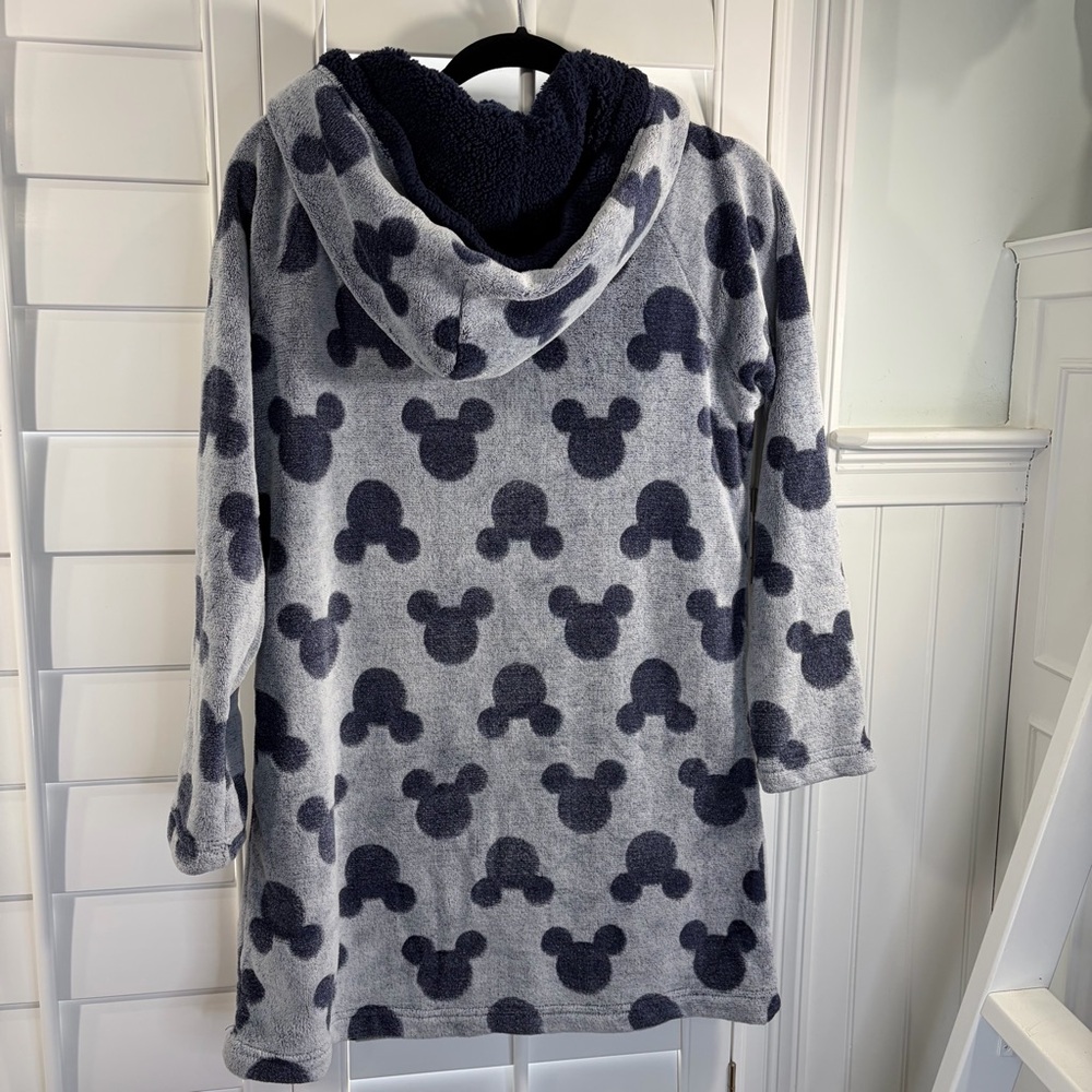 Mickey Mouse Cozy Fleece/Sherpa Lounge Hoodie Sleepwear (M) - Picture 8 of 14